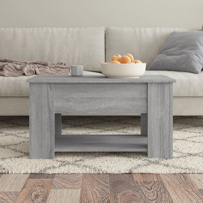 Coffee Table Grey Sonoma 79x49x41 cm Engineered Wood