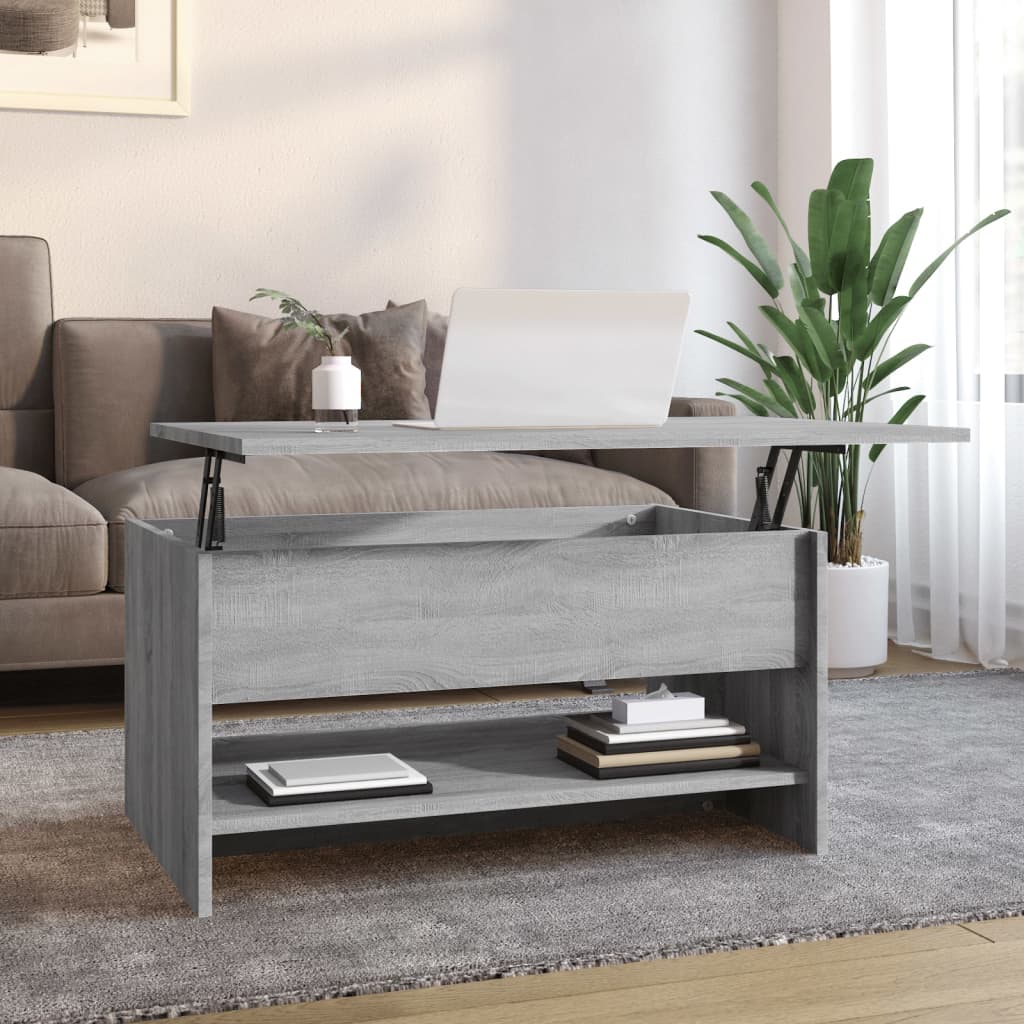 Coffee Table Grey Sonoma 80x50x40 cm Engineered Wood