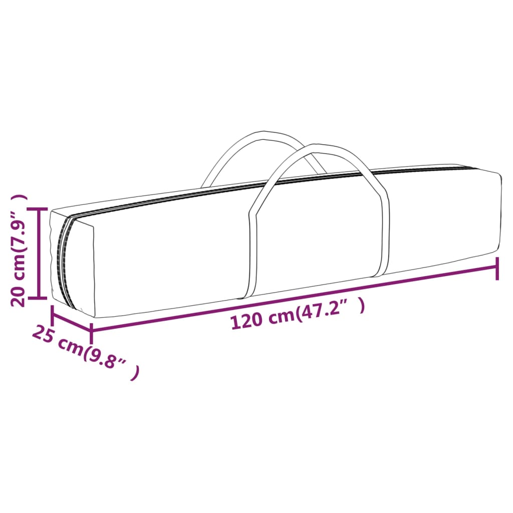 Folding Party Tent Cream 2x2 m