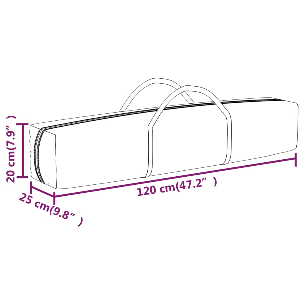 Folding Party Tent with Sidewalls Taupe 2x2 m