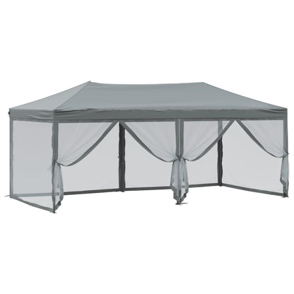 Folding Party Tent with Sidewalls Anthracite 3x6 m