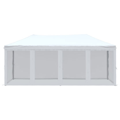 Folding Party Tent with Sidewalls White 3x6 m