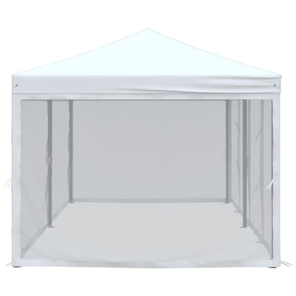 Folding Party Tent with Sidewalls White 3x6 m