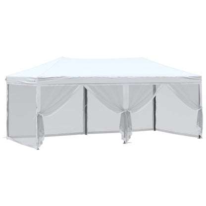 Folding Party Tent with Sidewalls White 3x6 m