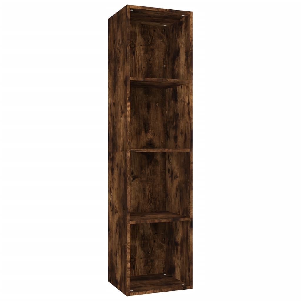 Book Cabinet/TV Cabinet Smoked Oak 36x30x143 cm Engineered Wood