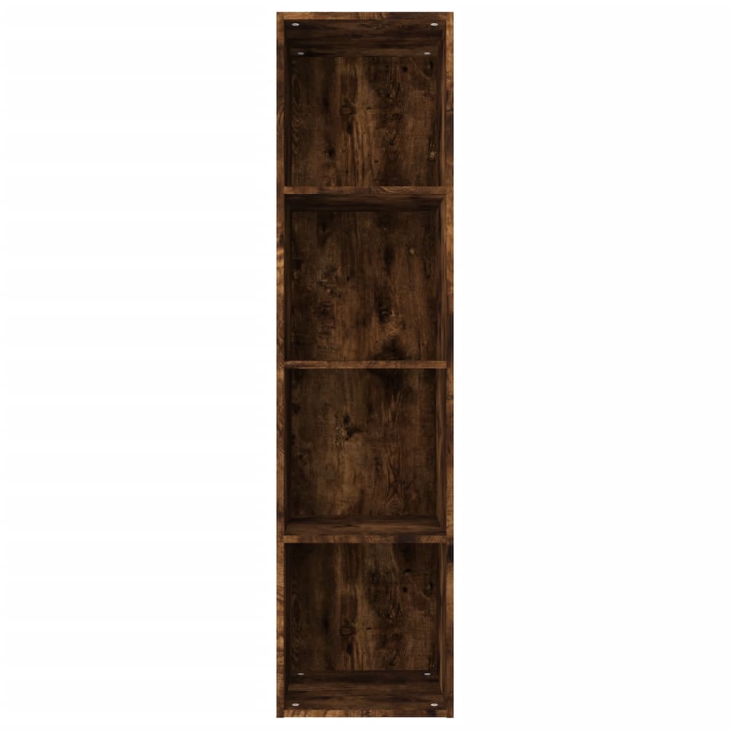 Book Cabinet/TV Cabinet Smoked Oak 36x30x143 cm Engineered Wood