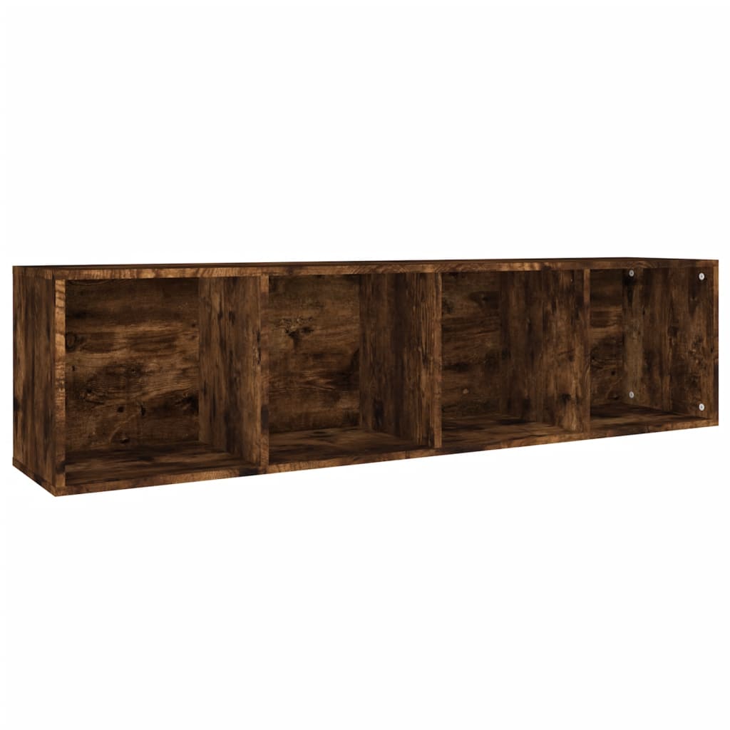 Book Cabinet/TV Cabinet Smoked Oak 36x30x143 cm Engineered Wood