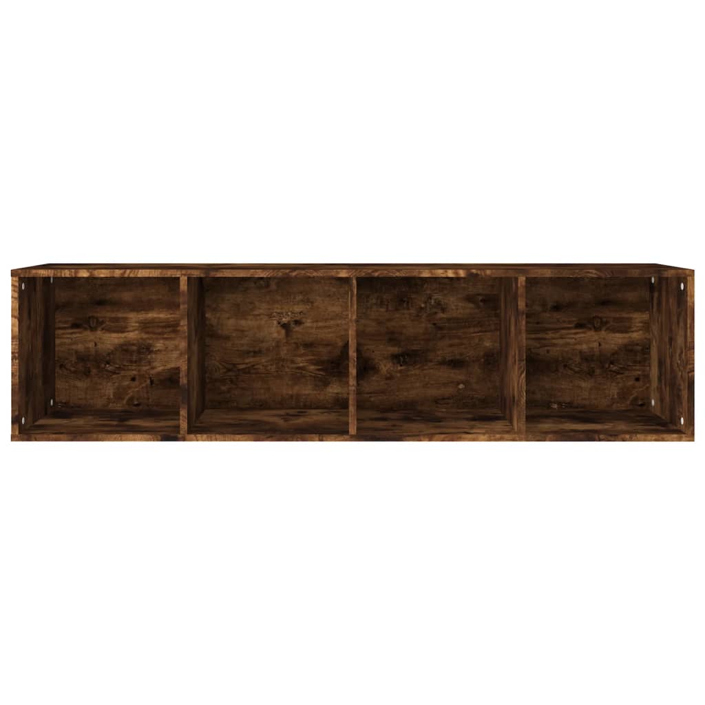 Book Cabinet/TV Cabinet Smoked Oak 36x30x143 cm Engineered Wood