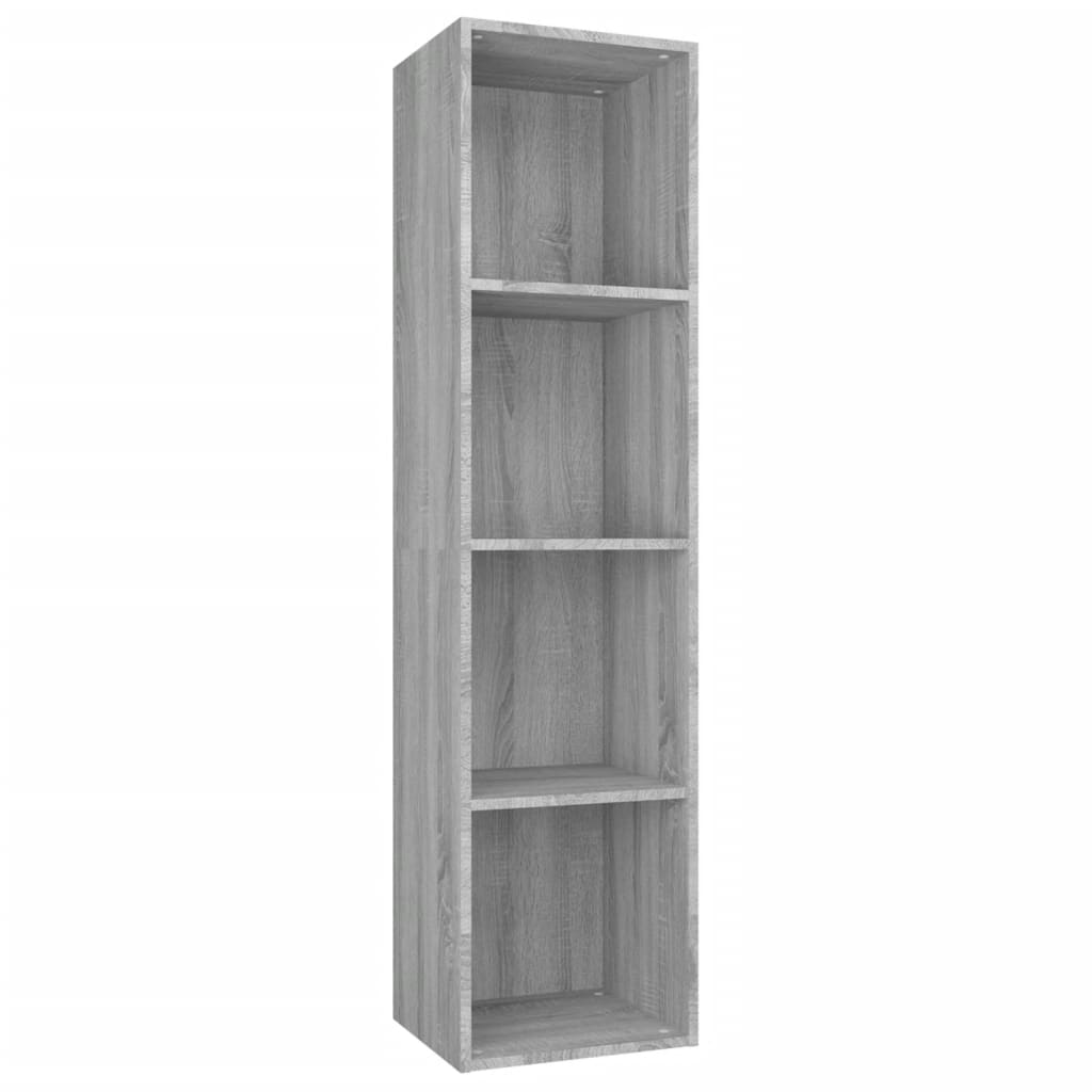 Book Cabinet/TV Cabinet Grey Sonoma 36x30x143 cm Engineered Wood