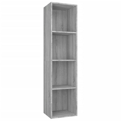 Book Cabinet/TV Cabinet Grey Sonoma 36x30x143 cm Engineered Wood