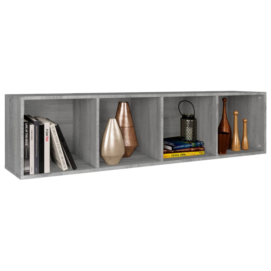 Book Cabinet/TV Cabinet Grey Sonoma 36x30x143 cm Engineered Wood