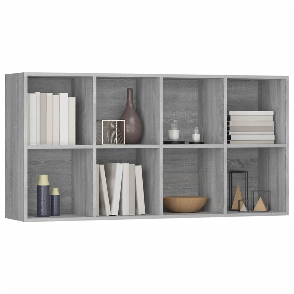 Book Cabinet/Sideboard Grey Sonoma 66x30x130 cm Engineered Wood