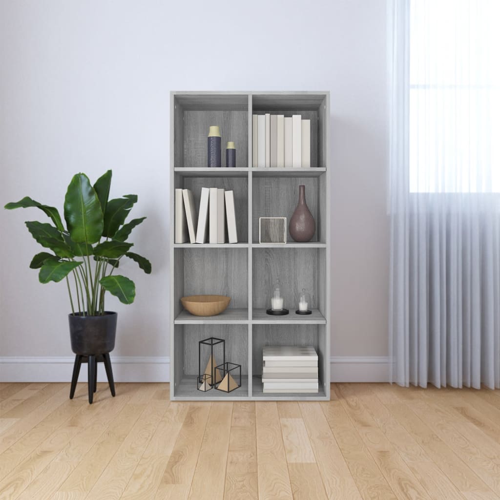 Book Cabinet/Sideboard Grey Sonoma 66x30x130 cm Engineered Wood