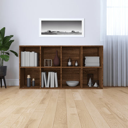 Book Cabinet/Sideboard Brown Oak 66x30x130 cm Engineered Wood