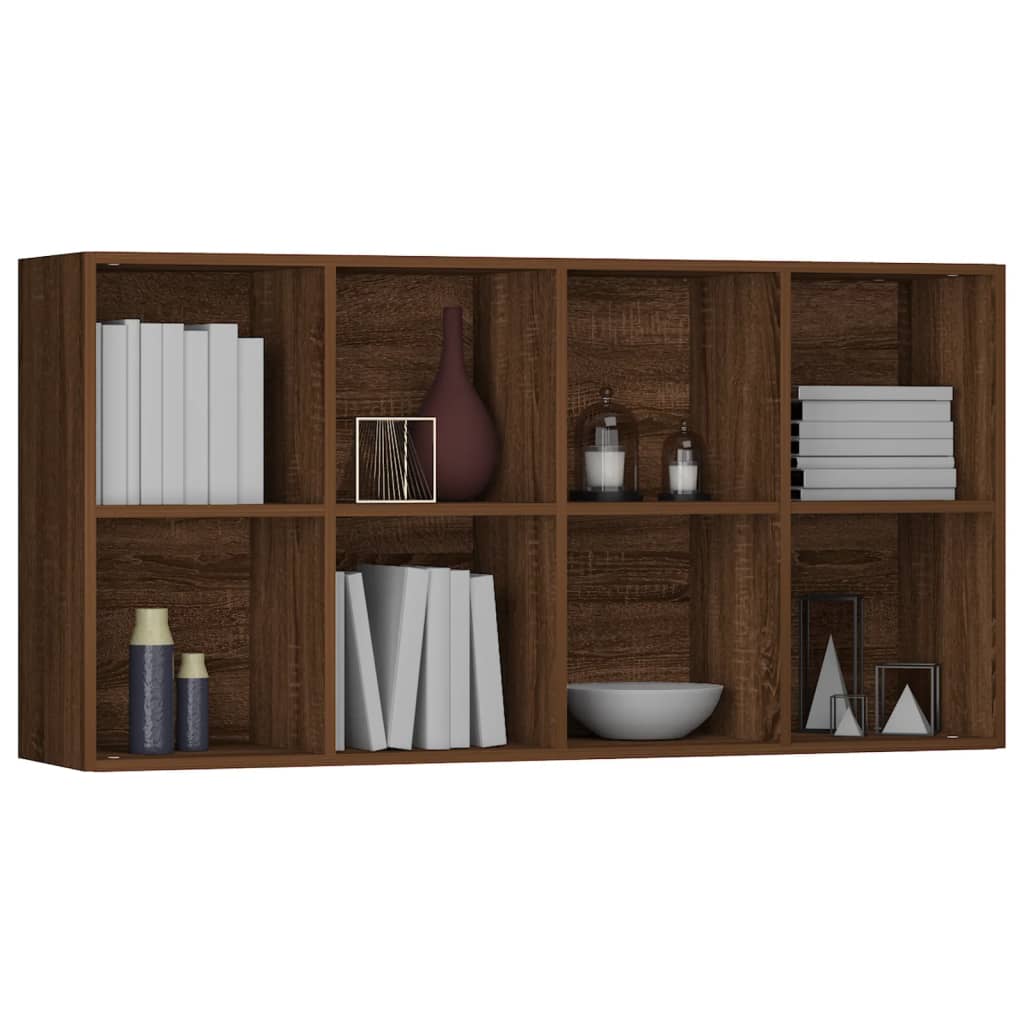 Book Cabinet/Sideboard Brown Oak 66x30x130 cm Engineered Wood