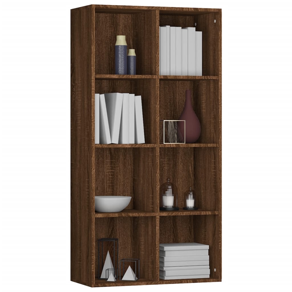 Book Cabinet/Sideboard Brown Oak 66x30x130 cm Engineered Wood