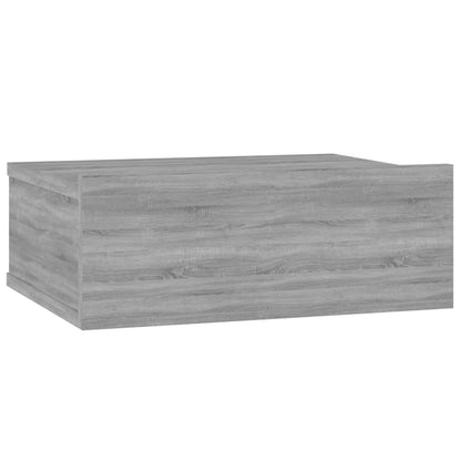 Floating Nightstand Grey Sonoma 40x30x15 cm Engineered Wood