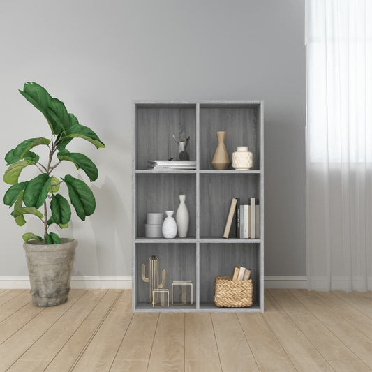 Book Cabinet/Sideboard Grey Sonoma 66x30x98 cm Engineered Wood