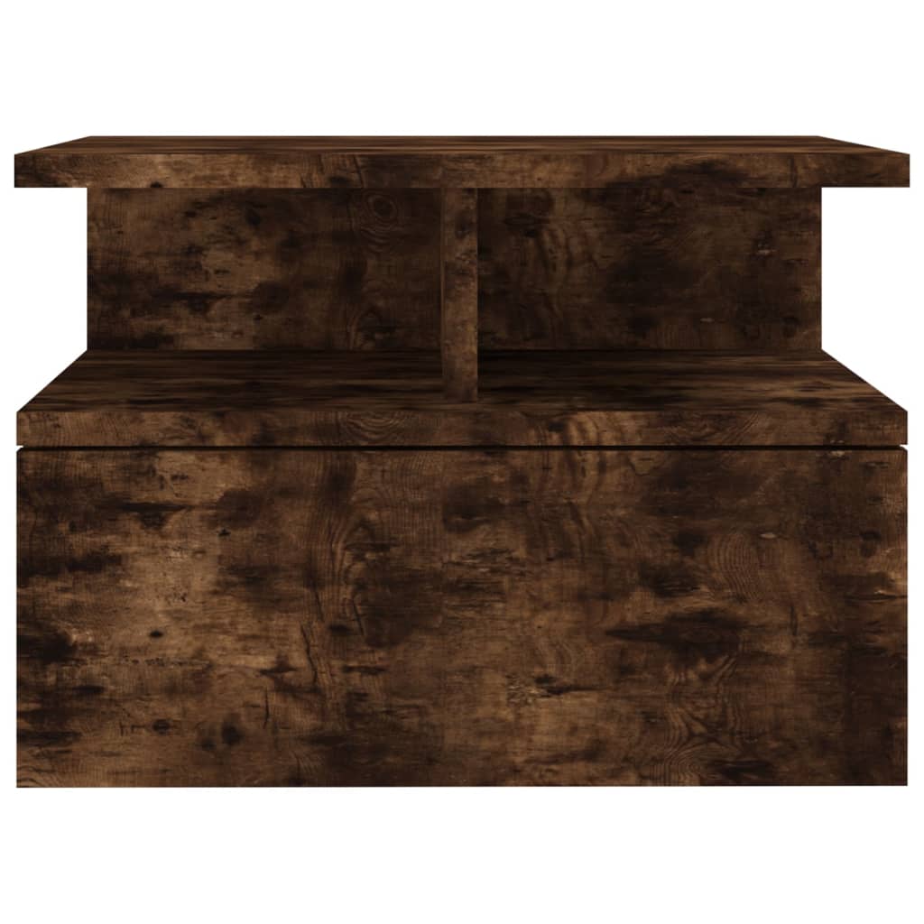 Floating Nightstand Smoked Oak 40x31x27 cm Engineered Wood