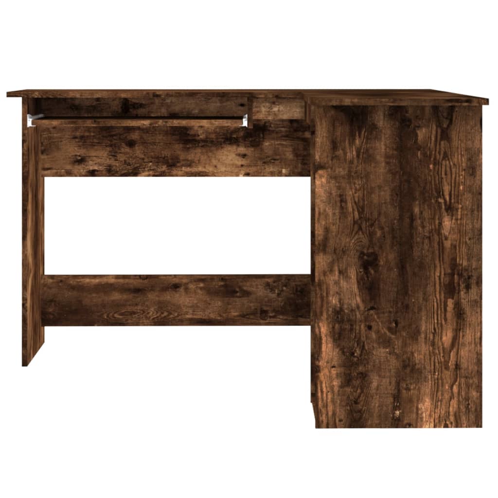 Corner Desk Smoked Oak 120x140x75 cm Engineered Wood