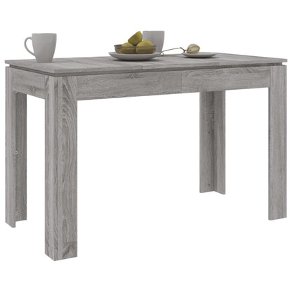 Dining Table Grey Sonoma 120x60x76 cm Engineered Wood