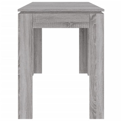 Dining Table Grey Sonoma 120x60x76 cm Engineered Wood