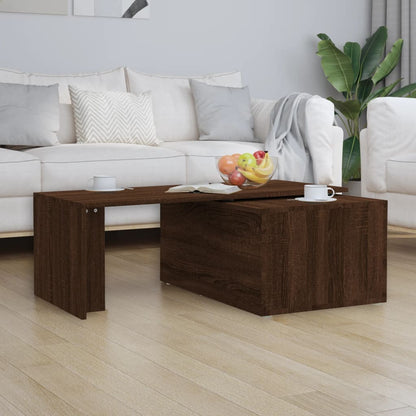 Coffee Table Brown Oak 150x50x35 cm Engineered Wood