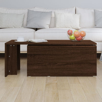 Coffee Table Brown Oak 150x50x35 cm Engineered Wood