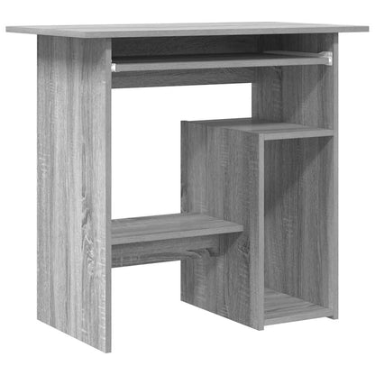 Desk Grey Sonoma 80x45x74 cm Engineered Wood