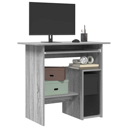 Desk Grey Sonoma 80x45x74 cm Engineered Wood