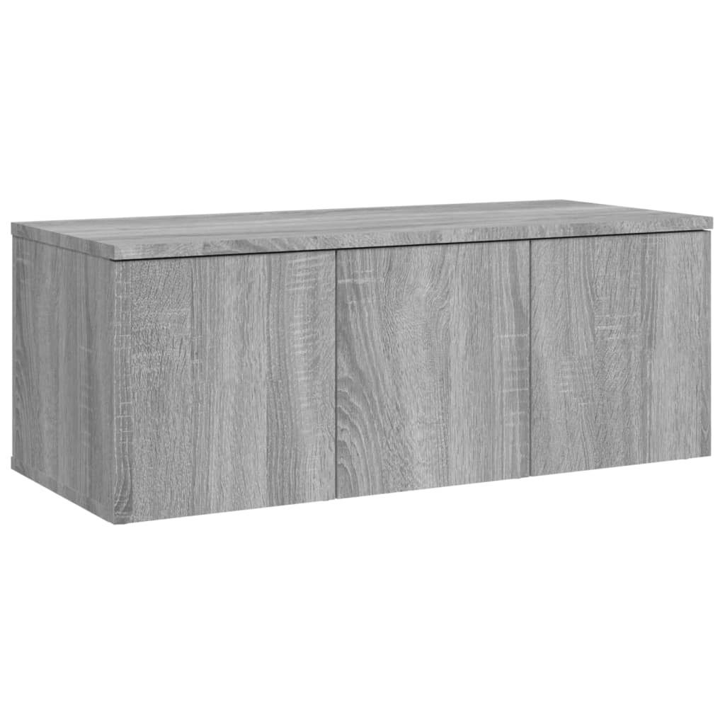 TV Cabinet Grey Sonoma 80x34x30 cm Engineered Wood