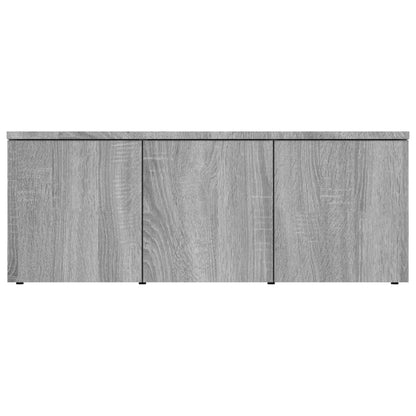 TV Cabinet Grey Sonoma 80x34x30 cm Engineered Wood