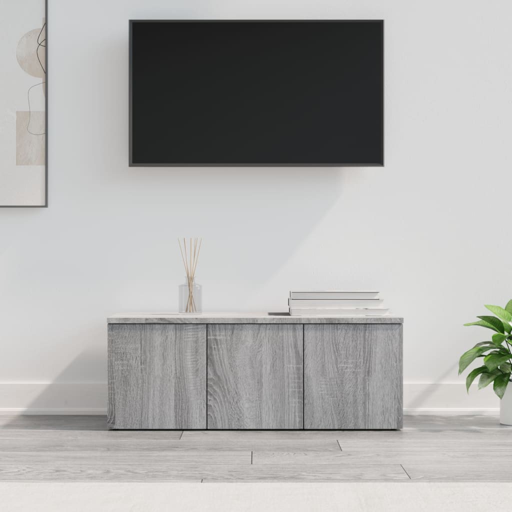 TV Cabinet Grey Sonoma 80x34x30 cm Engineered Wood