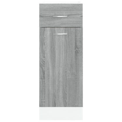 Drawer Bottom Cabinet Grey Sonoma 30x46x81.5 cm Engineered Wood