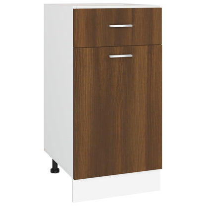 Drawer Bottom Cabinet Brown Oak 40x46x81.5 cm Engineered Wood