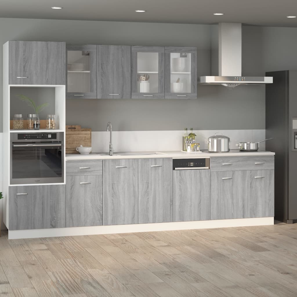 Drawer Bottom Cabinet Grey Sonoma 80x46x81.5 cm Engineered Wood