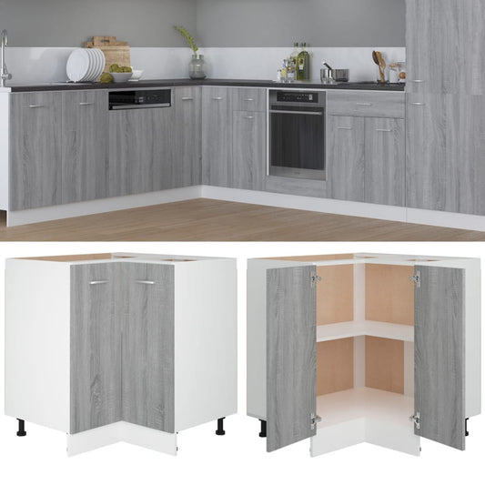 Kitchen Cabinet Grey Sonoma 75,5x75,5x80,5 cm Engineered Wood