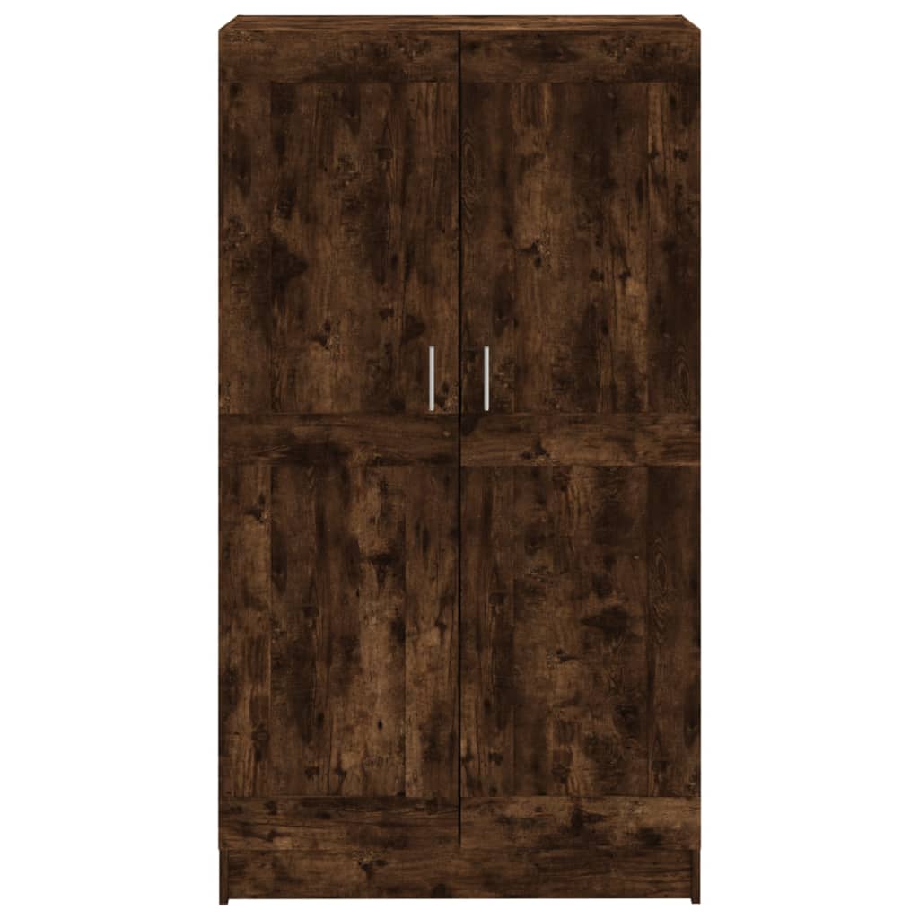 Book Cabinet Smoked Oak 82.5x30.5x150 cm Engineered Wood