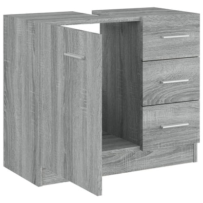 Sink Cabinet Grey Sonoma 63x30x54 cm Engineered Wood