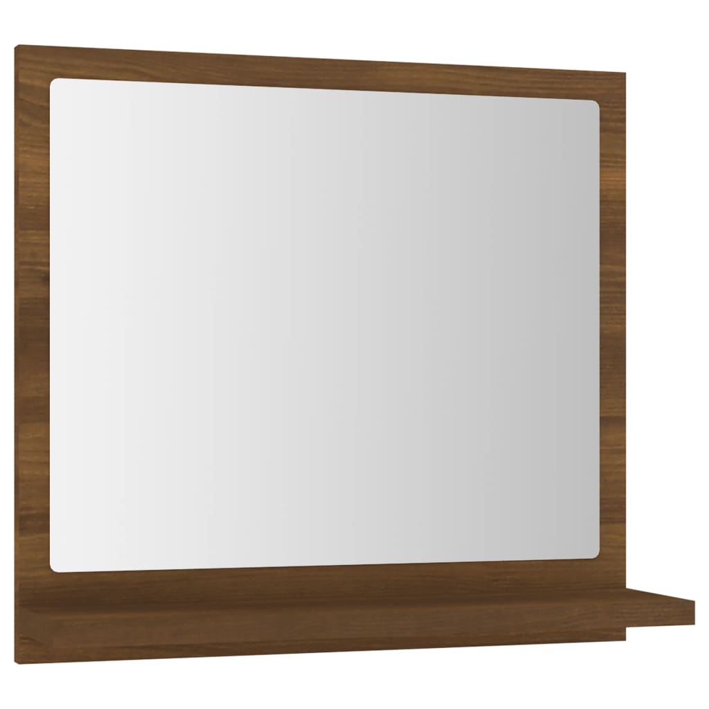 Bathroom Mirror Brown Oak 40x10.5x37 cm Engineered Wood