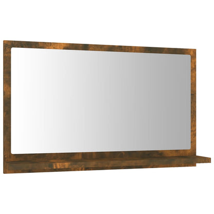 Bathroom Mirror Smoked Oak 60x10.5x37 cm Engineered Wood