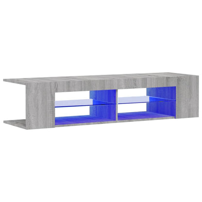 TV Cabinet with LED Lights Grey Sonoma 135x39x30 cm