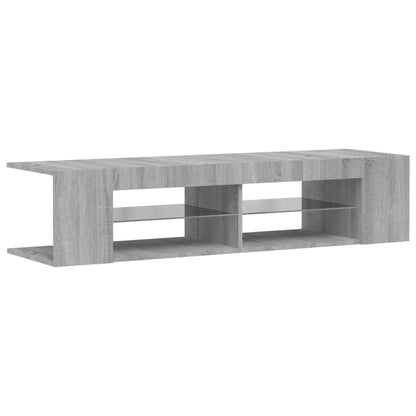 TV Cabinet with LED Lights Grey Sonoma 135x39x30 cm