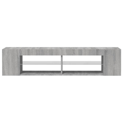 TV Cabinet with LED Lights Grey Sonoma 135x39x30 cm