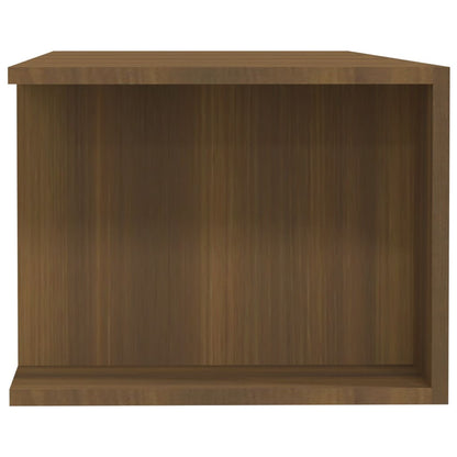 TV Cabinet with LED Lights Brown Oak 135x39x30 cm