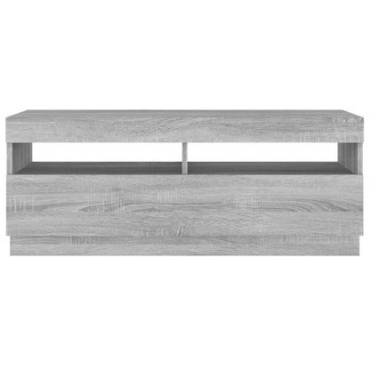 TV Cabinet with LED Lights Grey Sonoma 100x35x40 cm