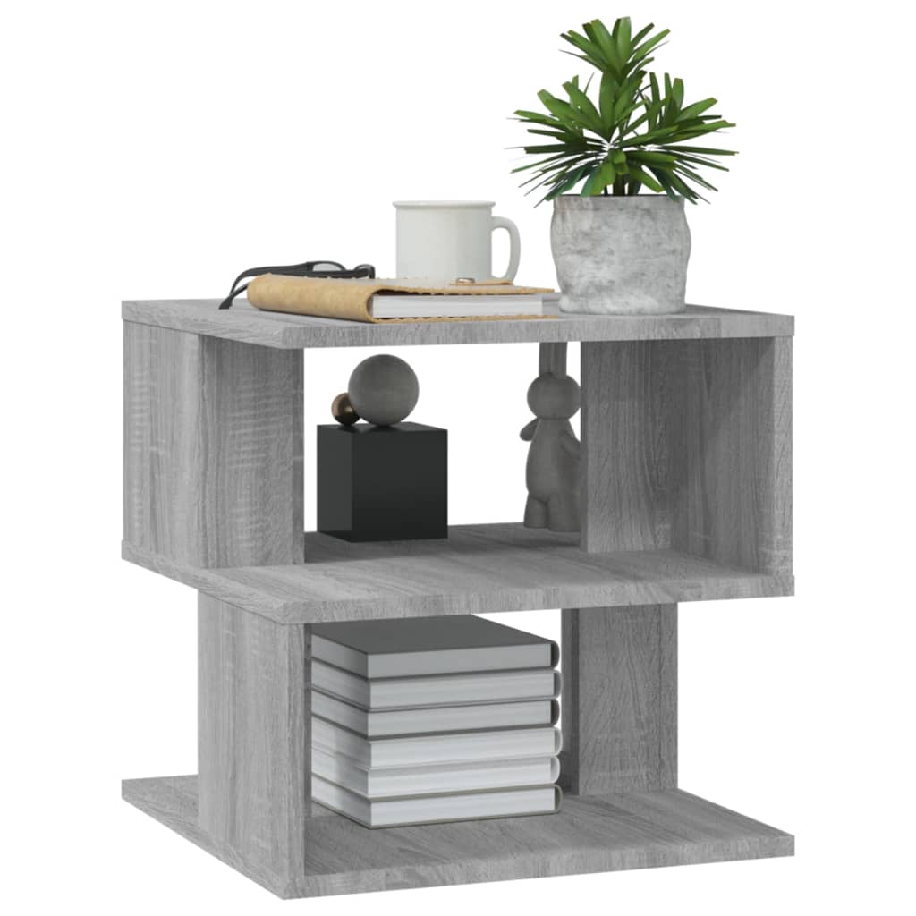 Side Table Grey Sonoma 40x40x40 cm Engineered Wood