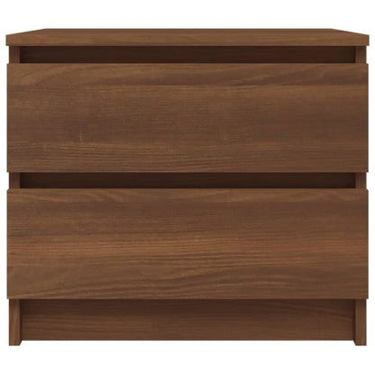 Bed Cabinet Brown Oak 50x39x43.5 cm Engineered Wood