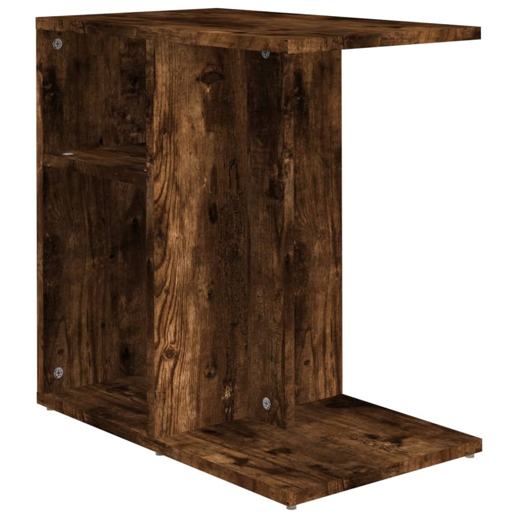 Side Table Smoked Oak 50x30x50 cm Engineered Wood