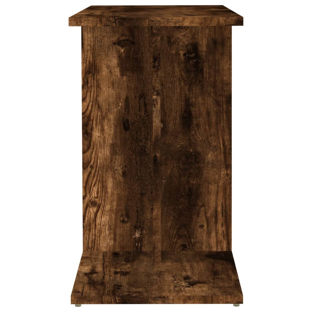 Side Table Smoked Oak 50x30x50 cm Engineered Wood